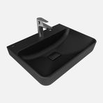Kale Zero 2.0 60x45cm Armbant Lavabo Siyah Dikdörtgen