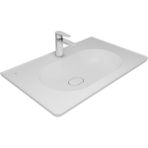 Kale Zero 2.0 80x50 cm Mat Beyaz Etajerli Lavabo