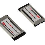 KALEA-INFORMATIQUE Express Card 34 mm Express Card 34 mm USB 3.0 2 USB 3 Bağlantı Noktaları Süper Hızlı 5G Yonga Seti FL1100 floş