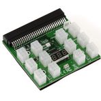 KALEA-INFORMATIQUE HP güç kaynakları için 1200w 750w Breakout Board - 12 P6 bağlantı noktası - gerilim göstergesi - ikinci güç kaynağı senkronizasyonlu.