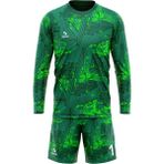 Kaleci Forması Kaleci Kazağı Maç Forması Futbol Forması Goalkeeper Jersey Gk Qapıçı Forması - Yeşil - 9 - 10 Yaş