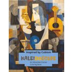 Kaleidoscope, Inspired by Cubism: Coloring book for adults, Stress Relief, Art Movement Series,