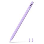 Kalem A8 iPad 2018-2025 ile Uyumlu, 2X Daha Hızlı Şarj, Avuç İçi Reddi, Eğim Hassasiyeti Stylus Kalem iPad 10/9/8/7/6 Gen Pro 12.9/11'' Air 3.-5. Mini 5./6. (menekşe)