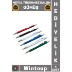 #Kalem Lüks Ofis Hediyelik Şık Tasarım Kaliteli Çelik Gövde Özel İmza Metal Tükenmez Kalem Gümüş