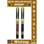 #Kalem Lüks Ofis Hediyelik Şık Tasarım Kaliteli İmza Yazı Seti Ergonomik Metal Roller Kalem Ahşap