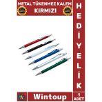 #Kalem Ofis Hediyelik Şık Tasarım Kaliteli Ergonomik Fuar Profesyonel Metal Tükenmez Kalem Kırmızı