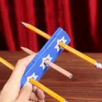 Kalem Penetrasyon Madeni Paralar Sihirli Hileler Magia Trick Oyuncaklar Çocuklar Kolay Yakın Çekim Eğlenceli Sihirli Sahne Yapması Kolay (Yurt Dışından) - Renkli - 1 - 2 Yaş