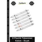 #Kalem Promosyon Logolu Baskılı Kurumsal Ofis Hediyelik Kaliteli Şık D Plastik Tükenmez Kalem Siyah