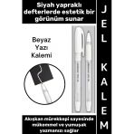 #Kalem Sızdırmaz Kapak Akıcı Mürekkep Yumuşak Yazım Siyah Kara Deftere Yazım İçin Günlük Not Anı Hatıra Şiir Dekoratif H