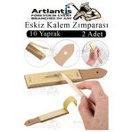 Kalem Zımparası 2 Adet Eskiz Zımpara Kağıdı Füzen Kömür Kalem Karakalem Kalemtraş Kömür Bileme İnce Dişli Çizim Zımpara