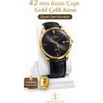 Kalemhane Cortebert Kristal Cam Erkek Kol Saati Deri Kordon - Standart