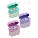 Kalemtraş 2 Li 3 Adet Kulaklık Kutulu Airpods Hazneli Jumbo Ve Standart Kalem Açacağı Plastik Kalemtıraş
