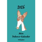 Kalender 2026 - Mein Podenco-Kalender: Wochenplaner - rot-weißer Podenco