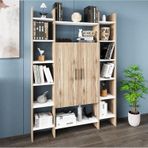 Kalender Dekor Ismar-130 Modern Raflı Kapaklı Kitaplık