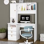 Kalender Dekor Rüya Çekmeceli Dolaplı Raflı Çalışma Masası Bilgisayar Masası Ry01 Beyaz