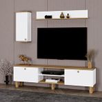 Kalender Dekor Şule Bohem Ayaklı Kapaklı Tv Ünitesi Tv Sehpası 180 Cm. Sl02 Çok Renkli