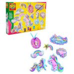 Kalıba Dök ve Boya Simli Unicorn Boyama Seti