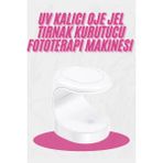 Kalıcı Oje Kurutucu Mini Uv Işınlı Taşınabilir Hızlı ve Pratik Oje Kurutucu Nemere - Renkli