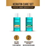 Kalıcı Saç Düzleştirici Botox Brezilya Fönü Keratin Bakımı & Tuzsuz Şampuan Evde Kullanım Seti 2'li