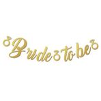 Kaligrafi Banner Gold Bride To Be