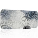 Kaligrafi Dikişli Kenar Oyuncu Gaming Mouse Pad Kauçuk Kaymaz Taban Mousepad (mavi, 70x30 XL)