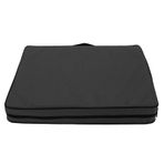 Kalın ağartıcı Sandalye yastığı, Temizlik Için fermuarlı Portatif Stadyum yastığı, Oxford kumaş Koltuk Pedi, Açık Kamp Için Rahat Oturma, Kano, Kano (BLACK)