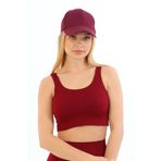 Kalın Bordo Askılı Pedli Fitilli Crop Büstiyer, L/XL, B5700FA-19804IGP27192269