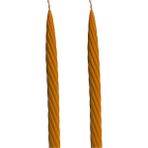 Kalın Burgu Balmumu Mumları, 2'li, 27.5cm, Dekoratif ve Şamdan Için Uygun - Seçenek 1