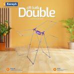 Kalın Çamaşır Kurutmalık, Çamaşır Askısı – Caprice Double (Çift Katlı) - Antrasit - Seçenek 1