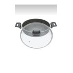 Kalın Granit Yanmaz Yapışmaz Basık Karnıyarık Pilav Tenceresi 24cm