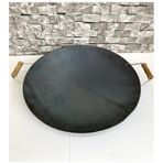 Kalın Hakiki Kavurma Sac 45 cm Çift Taraflı Sac Kavurma ve Gözleme Sacı