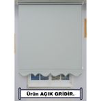 Kalın Keten Stor Zebra Güneşlik Perde (Etekli) – Alüminyum Kasa & Boru, Ithal Kumaş - 270 x 200 cm - Gri