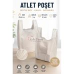 Kalın Kırık Beyaz Poşet Büyük Boy 1 Kg Hışır Atlet Poşet Market Manav Poşeti Çöp Poşeti