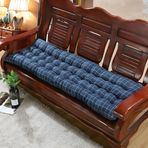 Kalın koltuk minderi, 2 veya 3 kişilik bank için, dış mekan, iç mekan, uzun bank yastığı, 48 x 120 cm, bahçe sandalyesi pedi, şezlong, salıncak için yumuşak ve rahat koltuk minderi