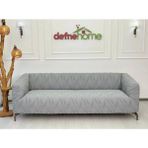 Kalın Krokan 3311 Lastikli Kanepe Koltuk Örtüsü < Çekyat Örtüsü < Koltuk Örtüsü - 220 x 180 cm - Gri