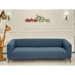 Kalın Krokan 3311 Lastikli Kanepe Koltuk Örtüsü < Çekyat Örtüsü < Koltuk Örtüsü - 220 x 180 cm - İndigo
