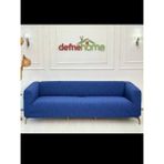 Kalın Krokan 3311 Lastikli Kanepe Koltuk Örtüsü Çekyat Örtüsü Koltuk Örtüsü - 220 x 180 cm - Saks