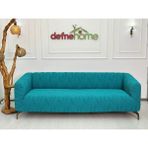 Kalın Krokan 3311 Lastikli Kanepe Koltuk Örtüsü < Çekyat Örtüsü < Koltuk Örtüsü - 220 x 180 cm - Turkuaz