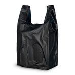 Kalın Siyah Poşet 30x60 Cm Büyük Boy 1 Kg Hışır Atlet Poşet Market Manav Poşeti Çöp Poşeti
