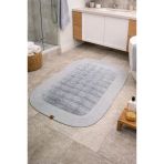 Kalın Ve Yumuşak Peluş Banyo Paspası Kaymaz Tabanlı Modern Tasarım 105X75 Cm