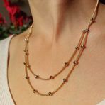 Kalın Zincirli Altın Dorika Kolye