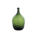 Kalınlaştırılmış Cam Vazo, Dar Ağızlı Taze Çiçekler Hidroponik Vazo Retro Stil Otel Lobisi Zemin Ayaklı Dekoratif Vazo, Yeşil-12 * 30CM,Green-12 * 30CM