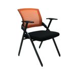 Kalınlaştırılmış Katlanır Mesh Eğitim Koltuğu - Ofis ve Konferans Kullanımı için Konforlu Taşınabilir İdeal - Gelişmiş Destek ve Dayanıklılık için Ergonomik Tasarım