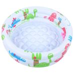 Kalınlaştırılmış PVC Şişme Bebek Havuzu, Toddler Yüzme Havuzu Taşınabilir Çocuklar Küçük Pompa Karikatür Dinozor Dinozor Havuzu Kapalı Çocuklar İçin Dış Mekan Boy, Kurulumu