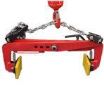 Kalınlaştırılmış Zincir Bağlantı Tipi Kaldırma Maşaları 81 cm, Kaldırma Kelepçeleri Kiriş Çene Açma Ayarlanabilir, Yol Kenarı Taş Montaj Aletleri, Kaldırma Kelepçesi Çelik Levha Kelepçesi (32 inç)