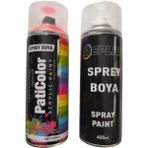 Kaliper Boyası Seti Floresan Turuncu 400 Ml. Sprey Boya + Parlak Beyaz Sprey Boya