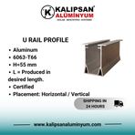 KALIPSAN ALÜMİNYUM U RAY PROFİLİ 3000MM 2 ADET