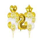 Kalisan 2 Yaş Gold Balon Rakam Folyo