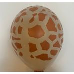 Kalisan Safari Leopar Desenli Balon 6 Adet - Açık Kahverengi