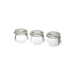 Kalite Adresi 3 Adet Kavanoz Cam 3 Lü Set Sızdırmaz Mini Reçel Kavanozu Hacim: 130 Ml Şeffaf